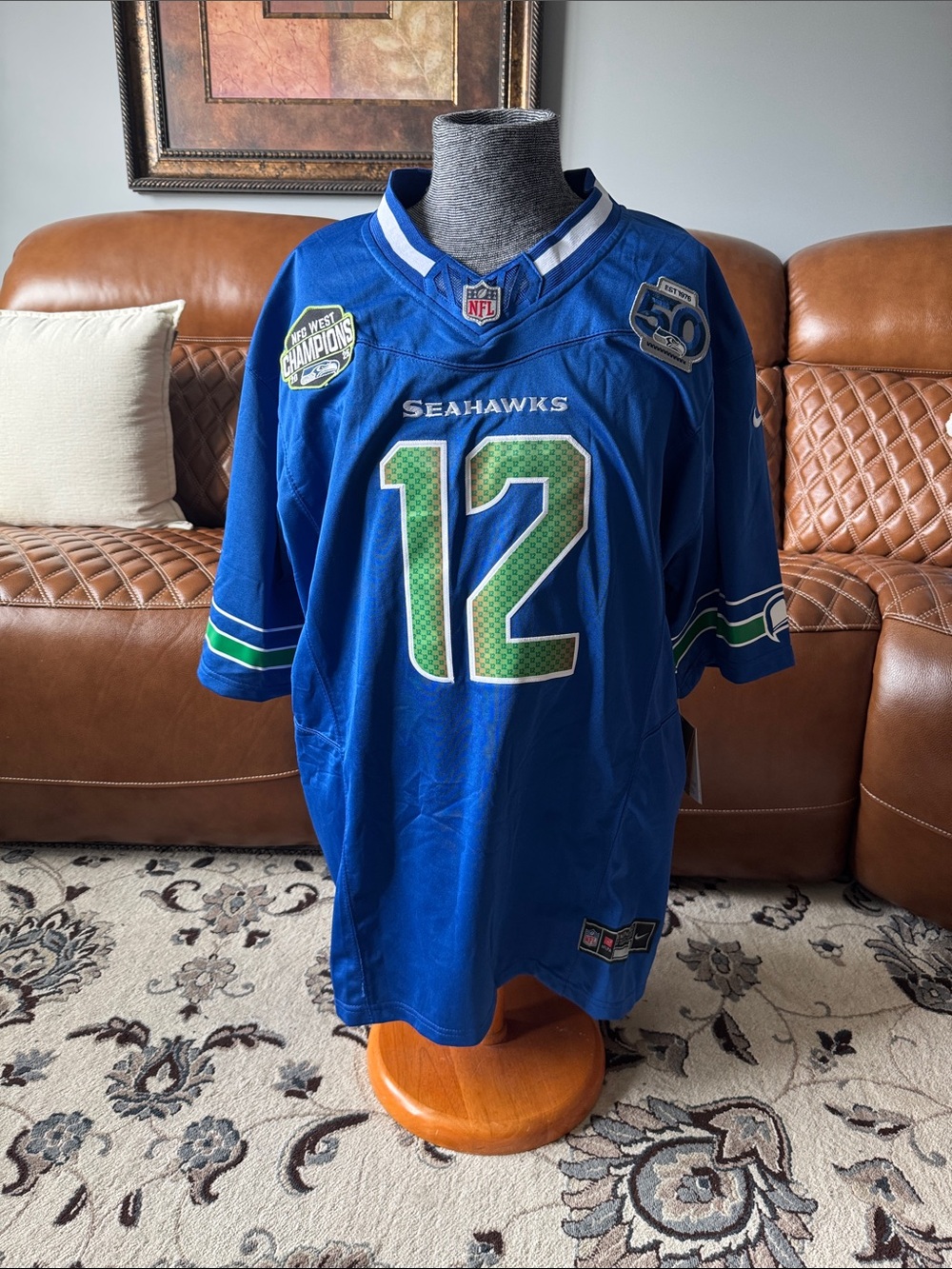 NFL Seattle Seahawks Blue #12 Team Football Jersey